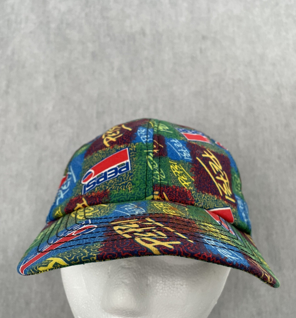 VINTAGE Pepsi Hat Cap Adult Snapback All Over Print Fresh Prince Of Bel Air Mens